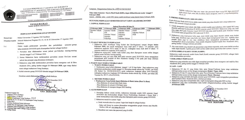 Perwalian Semester Genap 2019/2020