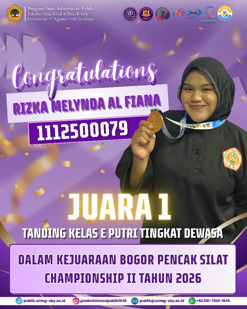 Mahasiswi Administrasi Publik Raih Medali Emas di Kejuaraan Bogor Pencak Silat Championship II 2026