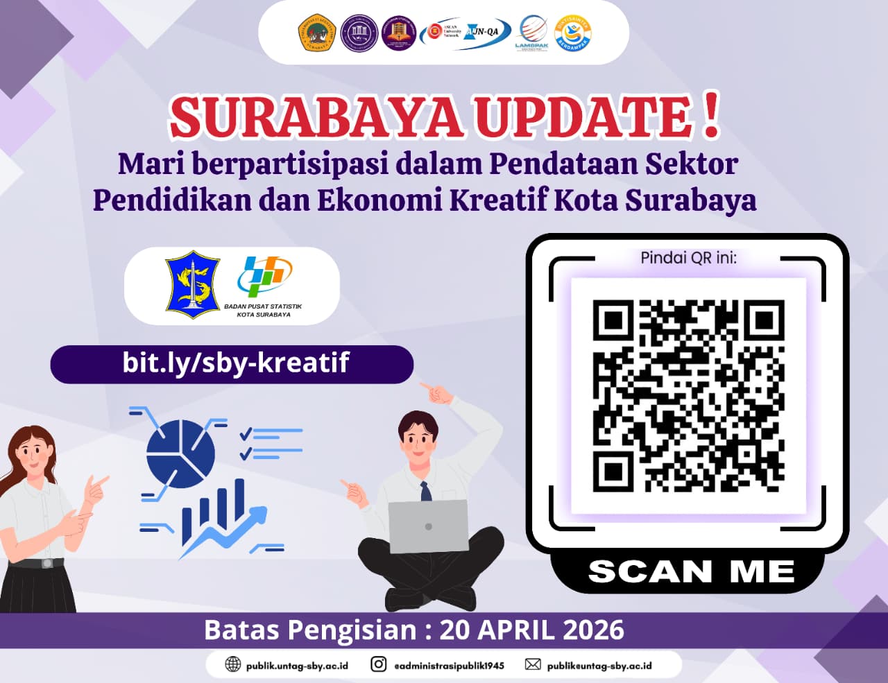 Dukung Pertumbuhan Ekonomi, Mahasiswa Untag Surabaya Diajak Sukseskan Pendataan Sektor Kreatif